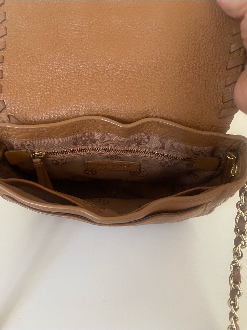Tory Burch Saddle Brown Leather  Crossbody - Picture 11 of 16
